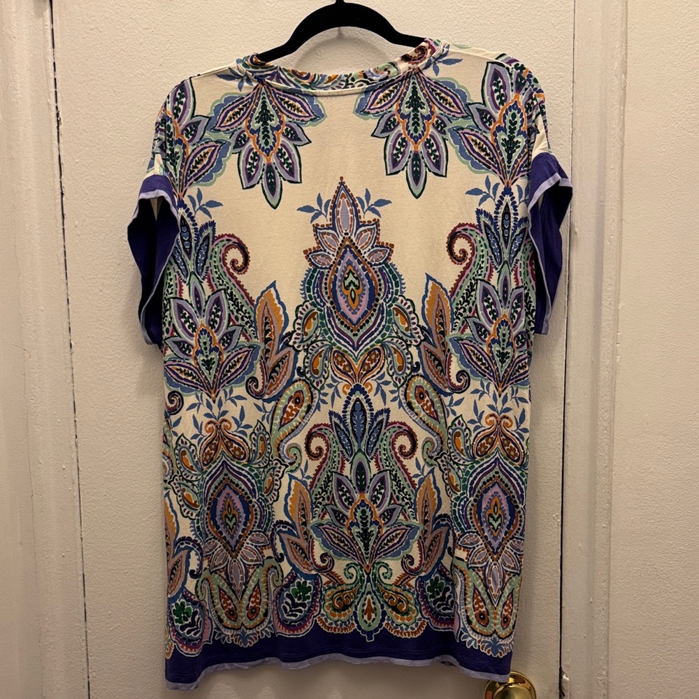 Johnny Was Patterned Tee - Picture 4 of 4